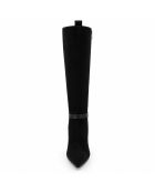 Estorilza schwarze Lederstiefel