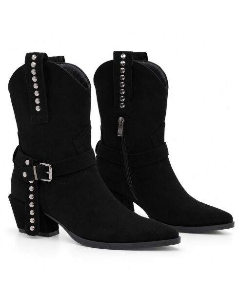 Bottes en cuir Elche noires