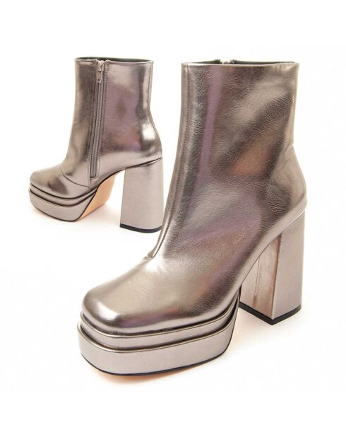 Bottines à talon Botint4 grises