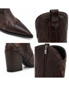 Braune Lederstiefel Doverza