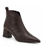 Bottines en cuir Livorno marron