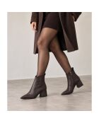 Bottines en cuir Livorno marron
