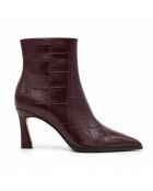 Bottines en cuir Gandiana bordeaux