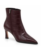 Bottines en cuir Gandiana bordeaux