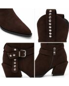 Bottes en cuir Elche marron