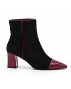 Bottines en cuir Malaga bordeaux