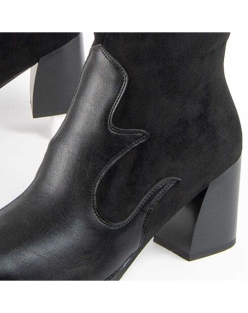 Bottes à talon Tejan8 noires