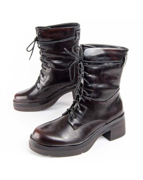Bottines à talon Rammba marron