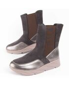 Bottines compensées Calig2 grises