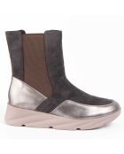 Bottines compensées Calig2 grises