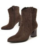 Bottines à talon Cacera vertes