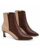 Bottines en cuir Jerezna marron