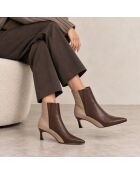 Bottines en cuir Jerezna marron