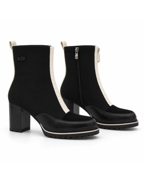 Bottines en cuir Monza noires