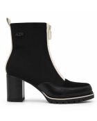 Bottines en cuir Monza noires