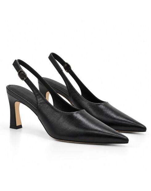 Escarpins en cuir Santanderza noirs