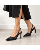 Pumps Santanderza in pelle nera