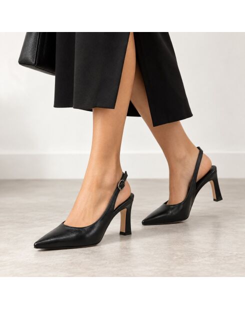 Escarpins en cuir Santanderza noirs