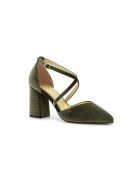 Escarpins en cuir Baeza verts