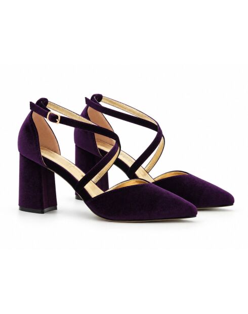 Escarpins en cuir Baeza violets