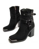 Bottines à talon Town noires