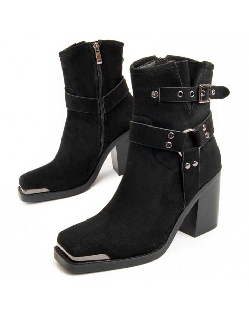 Bottines à talon Town noires