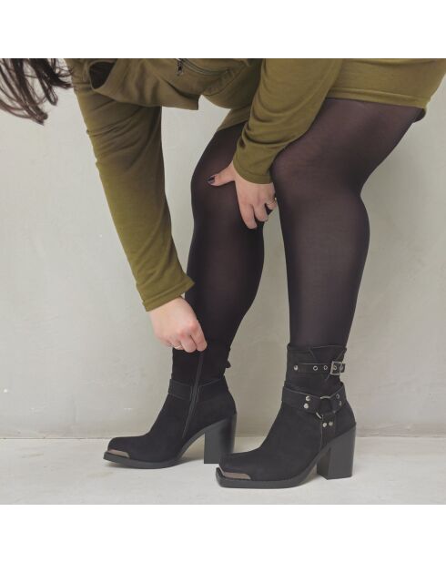 Bottines à talon Town noires