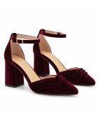 Escarpins en cuir Aranjuezza bordeaux