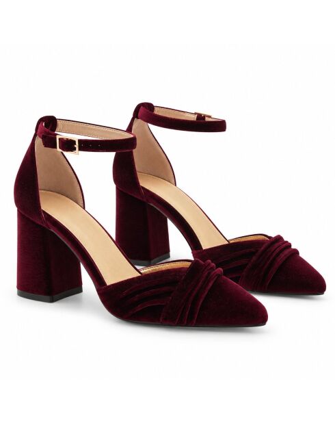 Escarpins en cuir Aranjuezza bordeaux