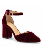 Escarpins en cuir Aranjuezza bordeaux