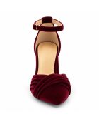 Escarpins en cuir Aranjuezza bordeaux