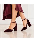 Escarpins en cuir Aranjuezza bordeaux