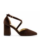 Escarpins en cuir Baeza marron
