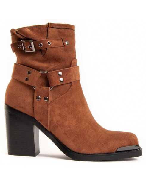 Bottines à talon Town marron