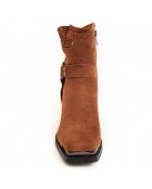 Bottines à talon Town marron