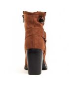 Bottines à talon Town marron