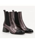 Bottines en cuir Formenteraza grises