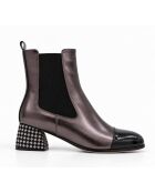 Bottines en cuir Formenteraza grises