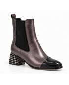 Bottines en cuir Formenteraza grises