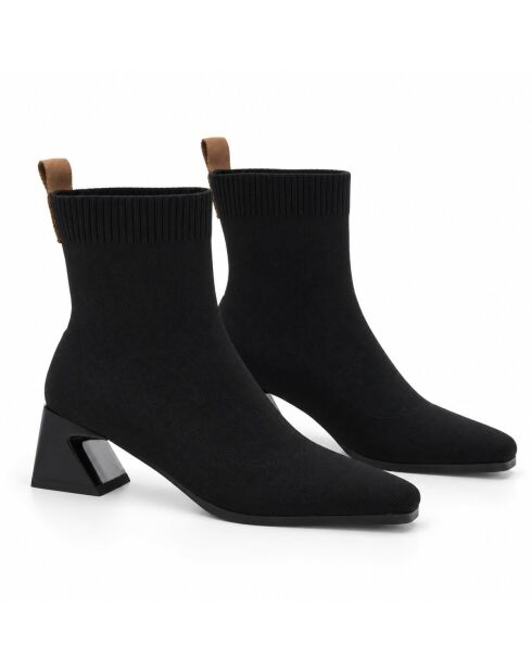 Bottines en cuir Marbellaza noires