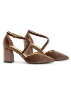 Escarpins en cuir Baeza taupe