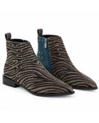 Blaue Lederstiefel Granadana
