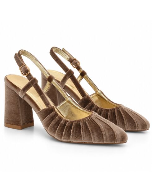 Escarpins en cuir Cascaisna taupe