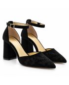 Schwarze Lederpumps Salerno
