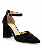 Schwarze Lederpumps Salerno