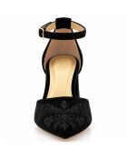 Schwarze Lederpumps Salerno