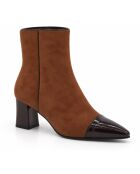 Bottines en cuir Malaga taupe