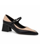 Escarpins en cuir Sitgesna noirs
