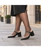 Escarpins en cuir Sitgesna noirs