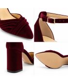 Escarpins en cuir Aranjuezza bordeaux